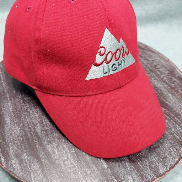 Coors Light Red Embroidered Baseball Cap Adjustable - Picture 6 of 12